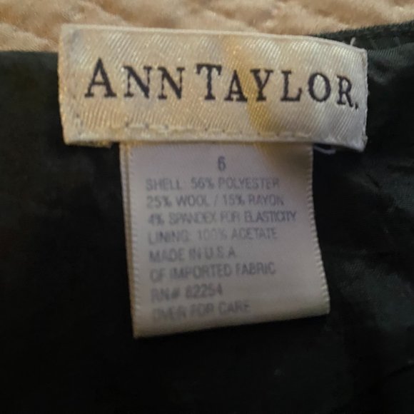 Vintage Ann Taylor Wool Blend Skirt Size 6 Charcoal Grey 5/$25 - Picture 4 of 5